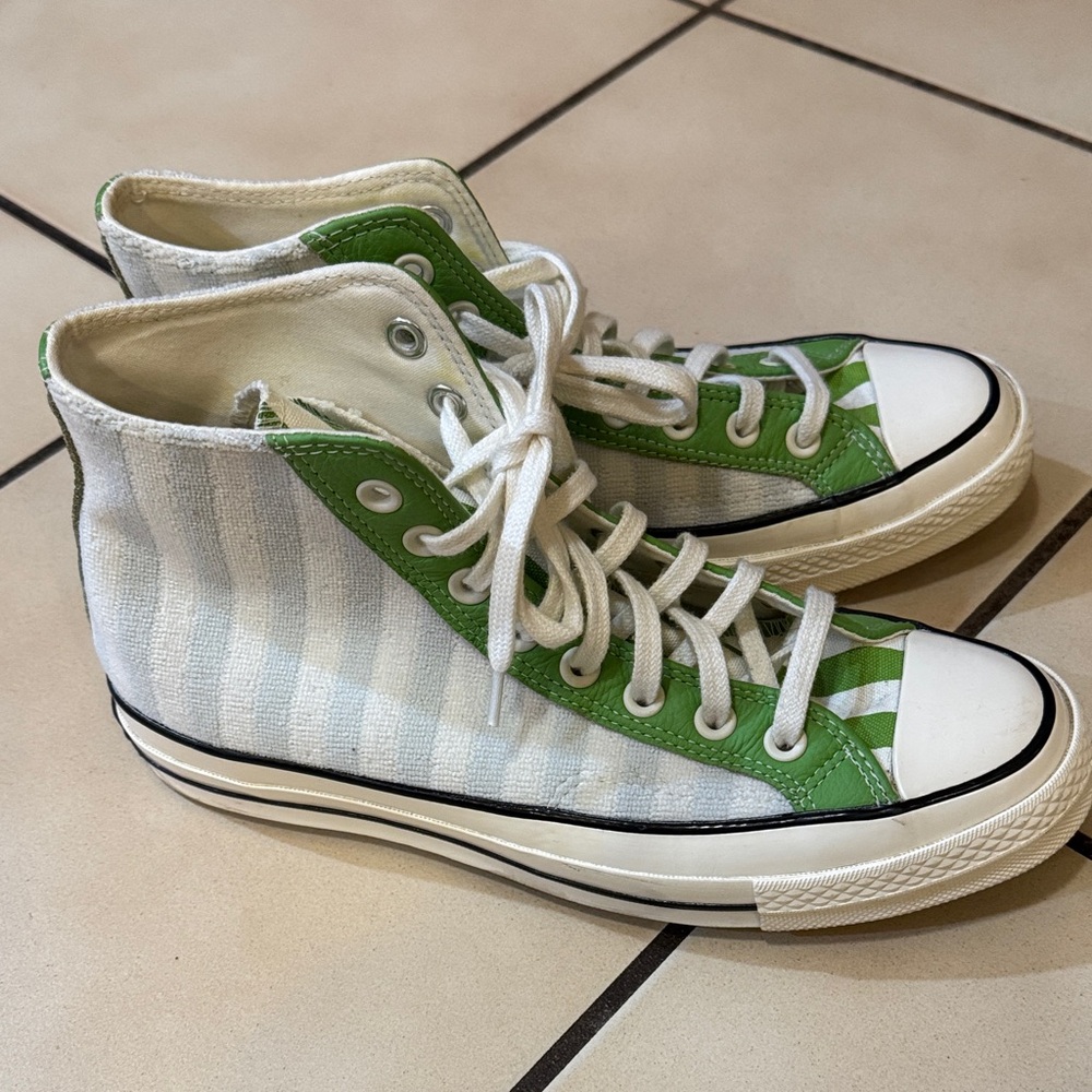 Converse Green and White Sneakers